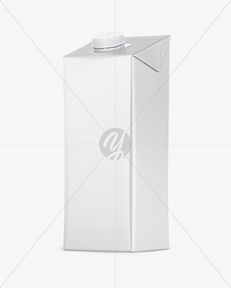 Juice box Mockup - Half side view