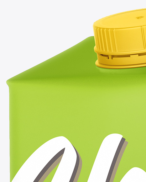 Juice box Mockup - Half side view