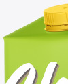 Juice box Mockup - Half side view