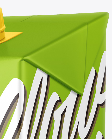 Juice box Mockup - Half side view