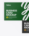 Two Textured Business Cards Mockup