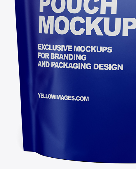 Matte Stand-Up Pouch Mockup