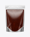 Glossy Transparent Stand-Up Pouch w/ BBQ Sauce