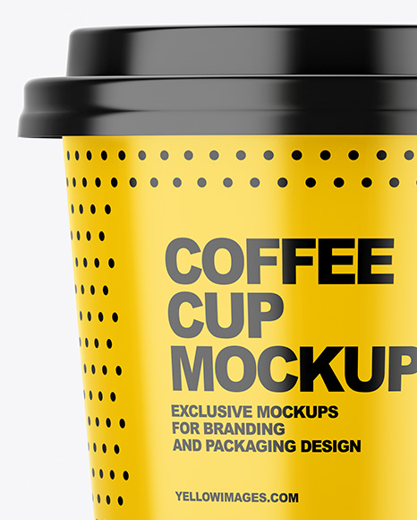 Glossy Coffee Cup Mockup