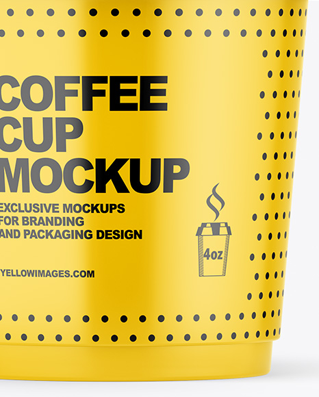 Glossy Coffee Cup Mockup