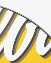 Round Banner Stand Mockup - Front View