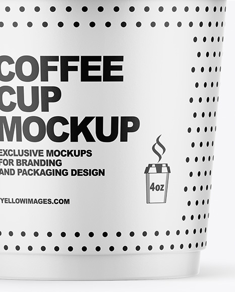 Matte Coffee Cup Mockup