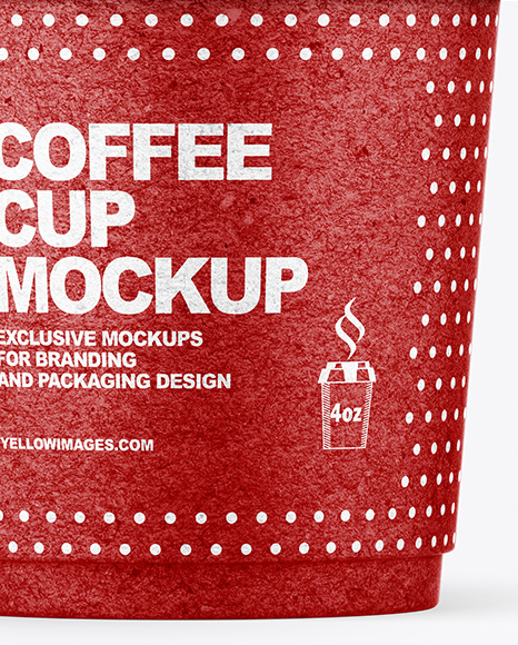 Kraft Paper Coffee Cup Mockup