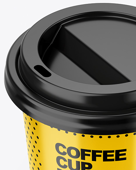 Glossy Coffee Cup Mockup