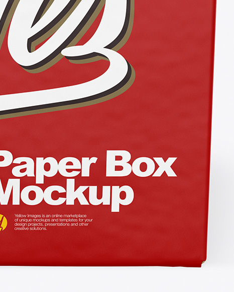 Paper Box Mockup