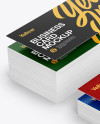 Stack of Business Cards Mockup