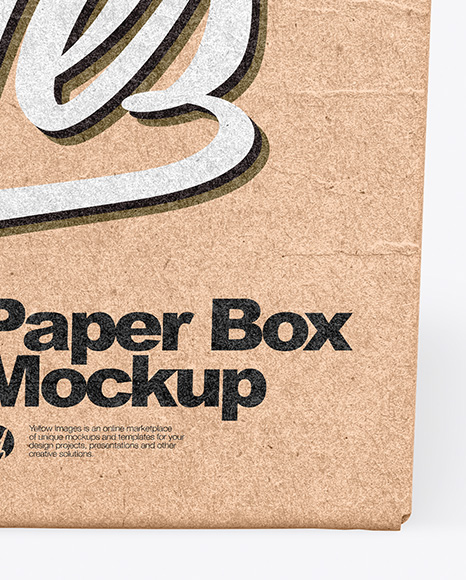 Kraft Box Mockup Kraft Box Mockup