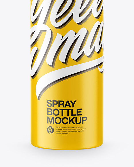 Glossy Spray Bottle Mockup