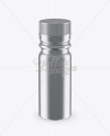 Metal Sport Nutrition Bottle Mockup - Front View (High-Angle Shot)