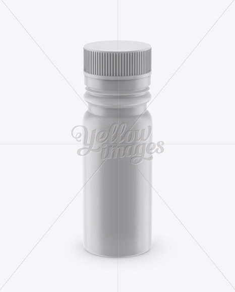 Matt Plastic Sport Nutrition Bottle Mockup - Front View (High-Angle Shot)