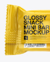 Small Glossy Snack Bar Mockup - Back View