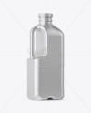 Metallic Milk Jug Mockup - Halfside Back View