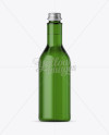 500ml Green Glass Bottle Mockup