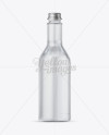 500ml Clear Glass Bottle w/ Water Mockup