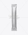 Glossy Stick Sachet Mockup - Front View