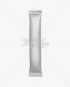 Matte Stick Sachet Mockup - Front View