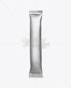 Matte Metallic Stick Sachet Mockup - Front View