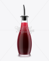 Grenadine Syrup Glass Bottle Mockup