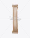 Kraft Stick Sachet Mockup - Front View