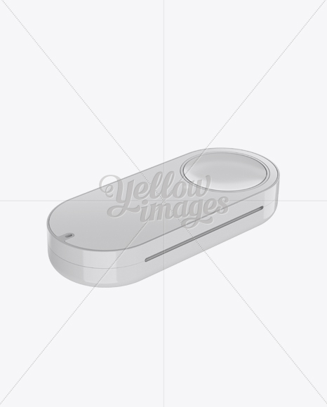 Dash Button Mockup - Halfside View (High-Angle Shot) - Free Download