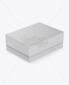 Paper Jewelry Box Mockup - Halfside View (High-Angle Shot) - Free