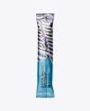 Matte Metallic Stick Sachet Mockup - Back View