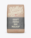 Kraft Paper Bag Mockup - Front View