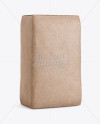 Kraft Paper Bag Mockup - Halfside View