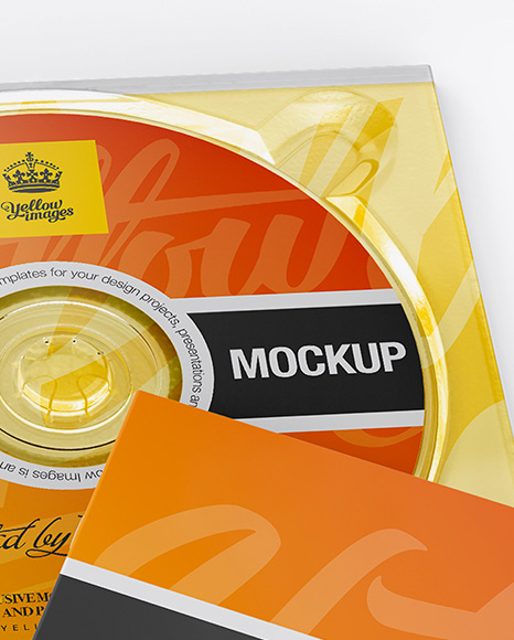 Open Digipak W/ Booklet Mockup - Top View - Free Download Images High