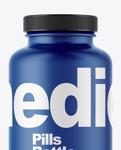 Matte Pills Bottle Mockup