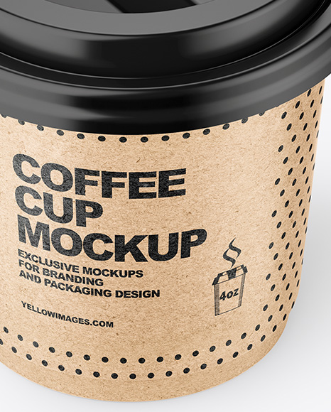 Kraft Paper Coffee Cup Mockup