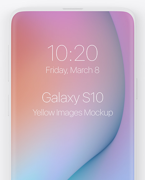 Clay Samsung Galaxy S10 Mockup