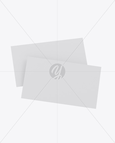 Matte Business Cards Mockup