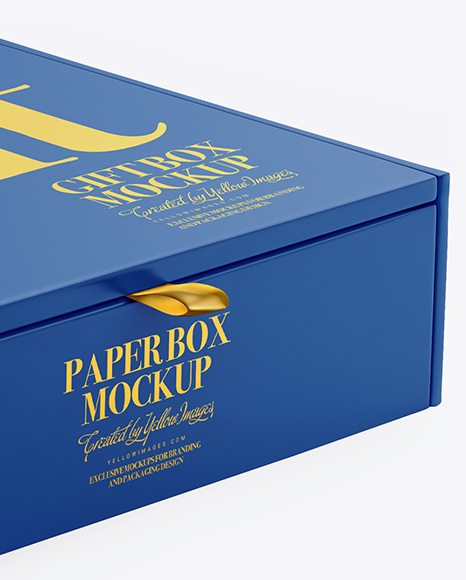 Matte Paper Box Mockup