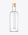 Frosted Glass Vodka Bottle Mockup