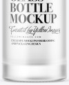 Frosted Glass Vodka Bottle Mockup