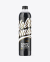 Clear PET Bottle with Black Water Mockup