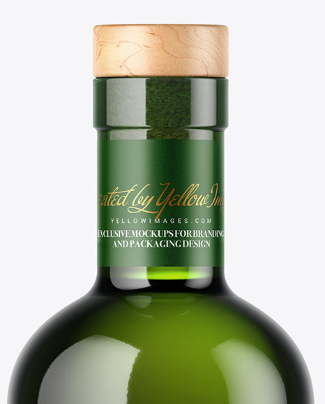 Green Glass Bottle Mockup Green Glass Bottle Mockup