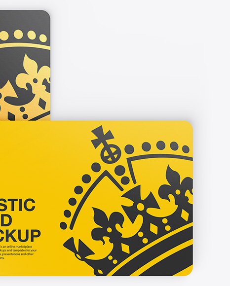 Two Plastic Cards Mockup