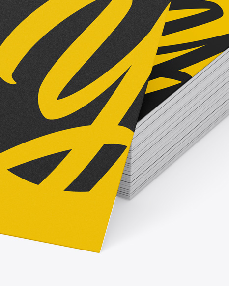 Matte Business Cards Mockup