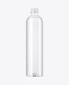 Clear PET Bottle with Water Mockup