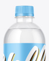 Clear PET Bottle with Water Mockup