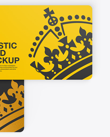 Two Plastic Cards Mockup