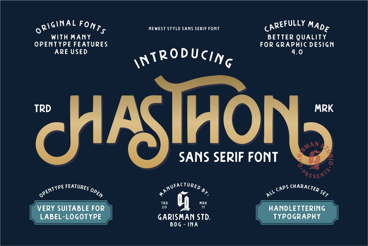 Hasthon - Vintage Fonts