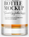 Clear Glass Whisky Bottle Mockup